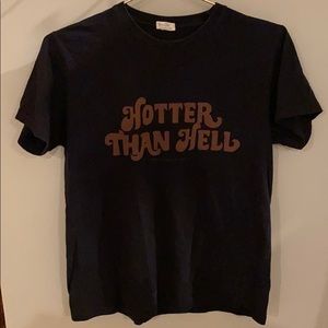 brandy melville “hotter than hell” tee
